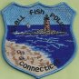 Shell Fish Connecticut Police Patch Lighthouse