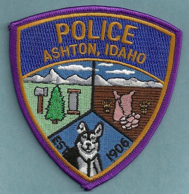 Ashton Idaho Police Patch