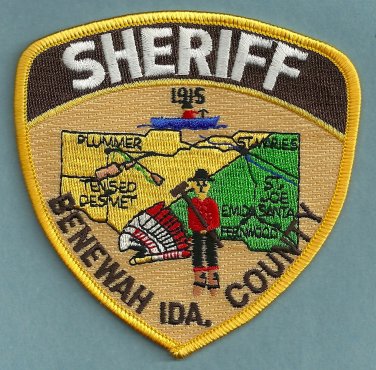 Benewah County Sheriff Idaho Police Patch