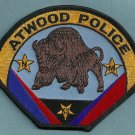 Atwood Kansas Police Patch Buffalo Atwood Kansas Police Patch Buffalo