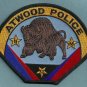 Atwood Kansas Police Patch Buffalo