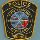 Hedrick Iowa Police Patch