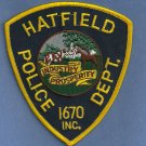 Hatfield Massachusetts Police Patch