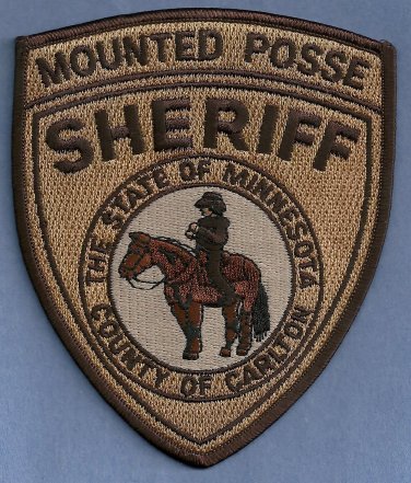 Carlton County Sheriff Minnesota Mounted Posse Police Patch