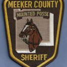 Meeker County Sheriff Minnesota Mounted Police Patch