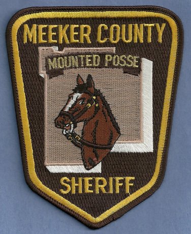 Meeker County Sheriff Minnesota Mounted Police Patch