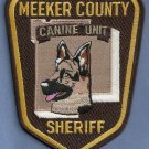 Meeker County Sheriff Minnesota K-9 Unit Police Patch