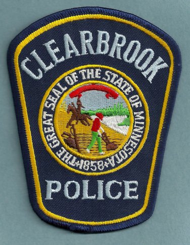 Clearbrook Minnesota Police Patch