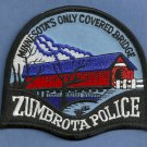 Zumbrota Minnesota Police Patch Covered Bridge