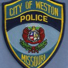 Weston Missouri Police Patch Locomotive