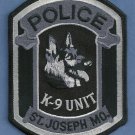 St. Joseph Missouri Police Tactical K-9 Unit Patch