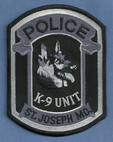 St. Joseph Missouri Police Tactical K-9 Unit Patch