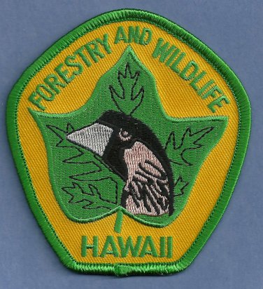 Hawaii Forestry & Wildlife Enforcement Police Patch