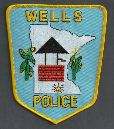 Wells Minnesota Police Patch