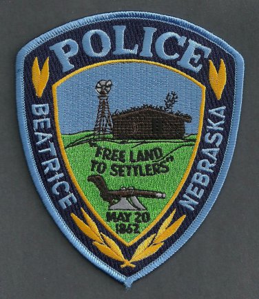 Beatrice Police Nebraska Police Patch