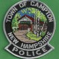 Campton New Hampshire Police Patch Covered Bridge