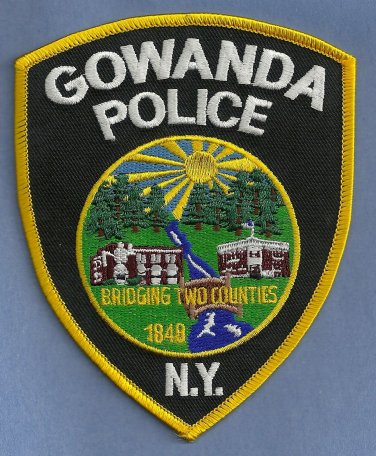 Gowanda New York Police Patch