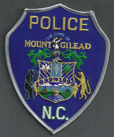 Mount Gilead North Carolina Police Patch