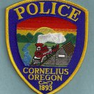 Cornelius Oregon Police Patch Locomotive