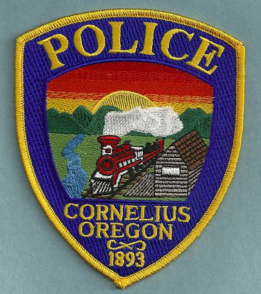 Cornelius Oregon Police Patch Locomotive