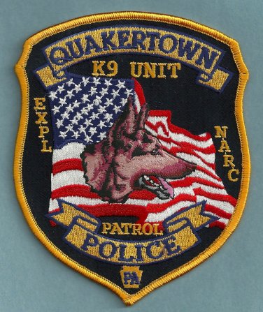 Quakertown Pennsylvania Police K-9 Unit Patch