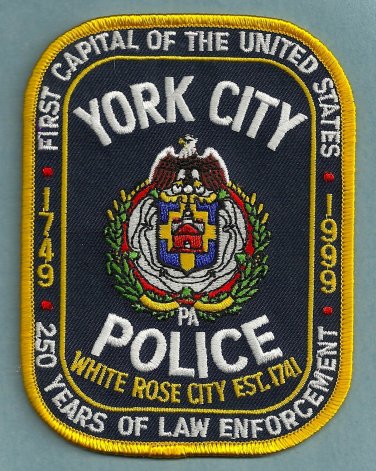 York City Pennsylvania Police Patch