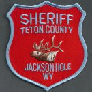 Teton County Sheriff Wyoming Police Patch