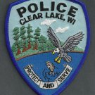 Clear Lake Wisconsin Police Patch