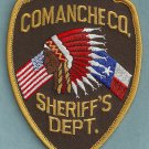 Comanche County Sheriff Texas Police Patch Indian