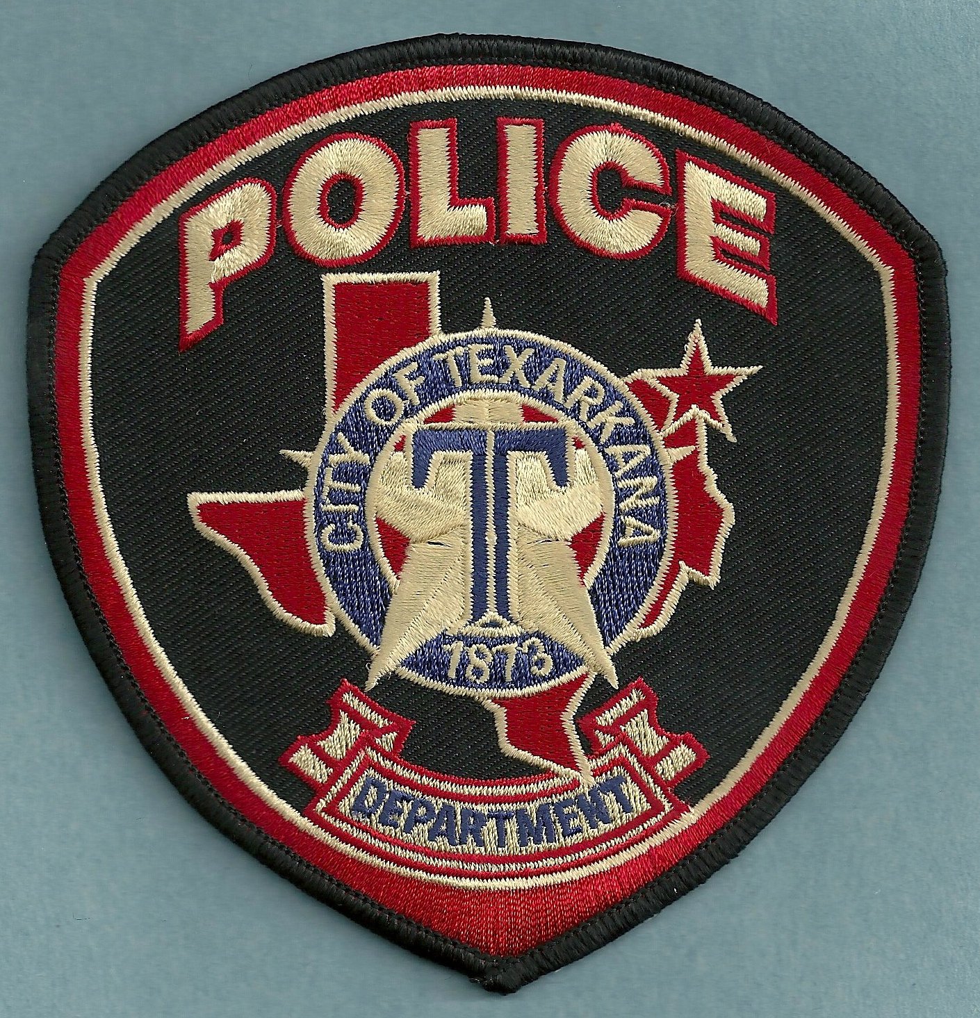 Texarkana Police Patch from Texas in mint condition. 