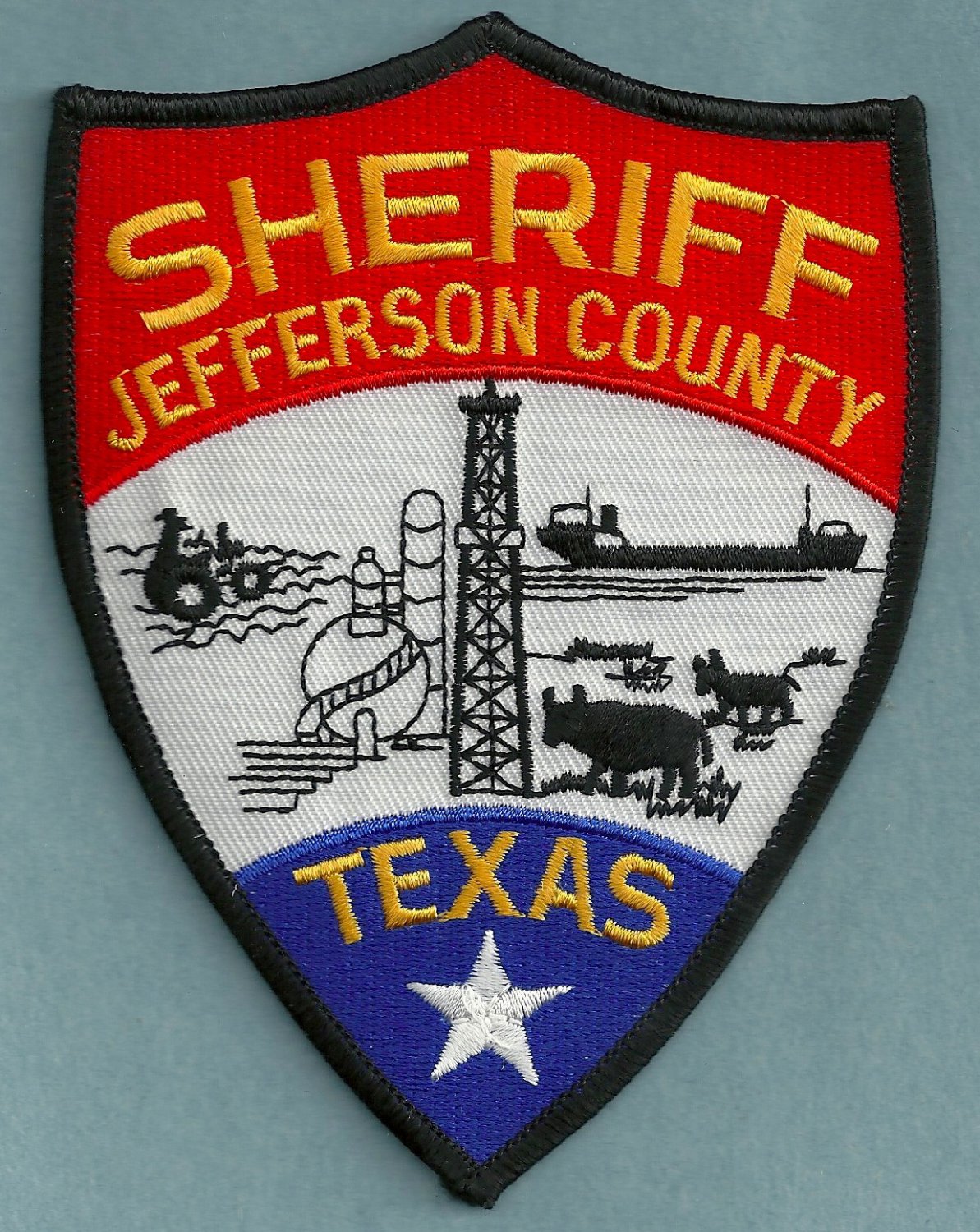 Jefferson County Sheriff Patch from Texas in mint condition. 