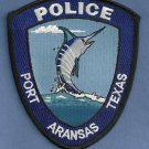 Port Aransas Texas Police Patch Marlin