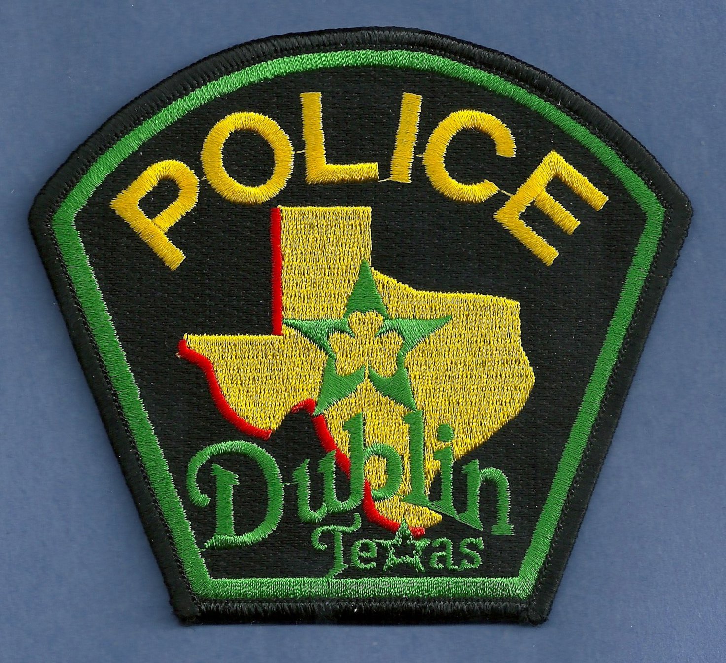 Dublin Police Patch from Texas in mint condition. 