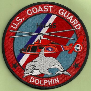 United States Coast Guard HH-65 Dolphin Helicopter Patch