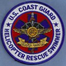 United States Coast Guard Helicopter Rescue Swimmer Patch United States Coast Guard Helicopter Rescue Swimmer Patch