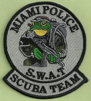 Miami Florida Police SWAT Dive Team Patch