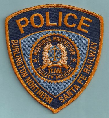 Burlington Northern Santa Fe Railroad Police Patch