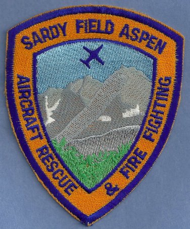 Aspen Sardy Regional Airport Fire Rescue Crash Patch ARFF