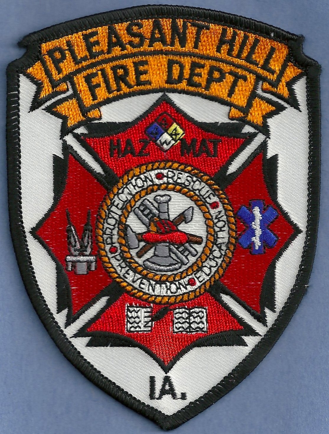 Pleasant Hill Iowa Fire Rescue Patch.