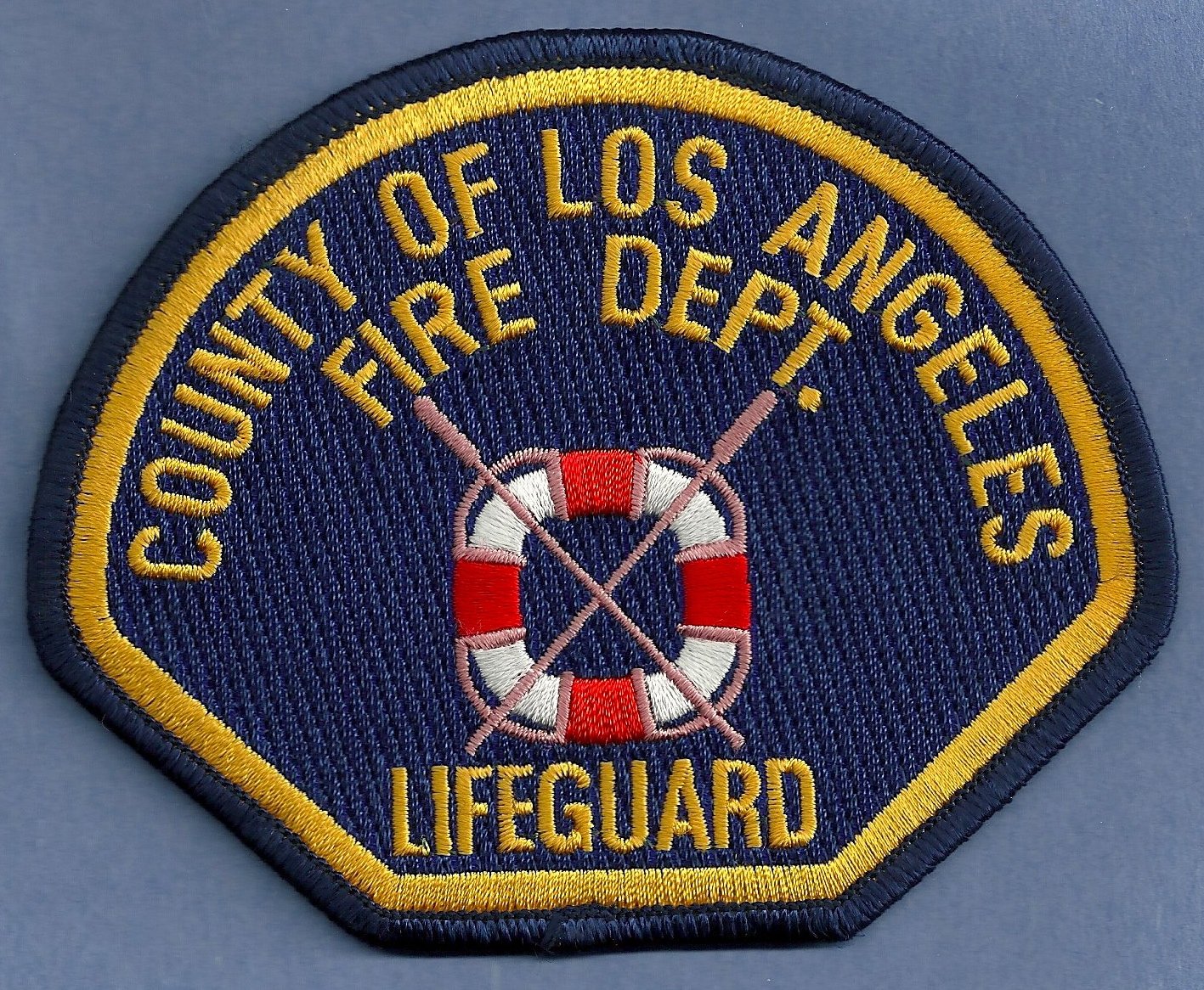 Los Angeles County California Lifeguard Fire Patch