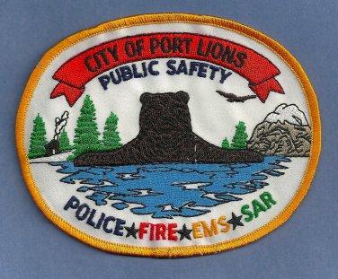 Port Lions Alaska Fire Police EMS Patch