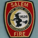 Salem Massachusetts Fire Patch Witch City