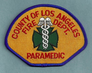 Los Angeles County California Paramedic Fire Patch