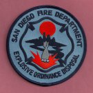 San Diego California Explosive Ordnance Disposal Fire Patch
