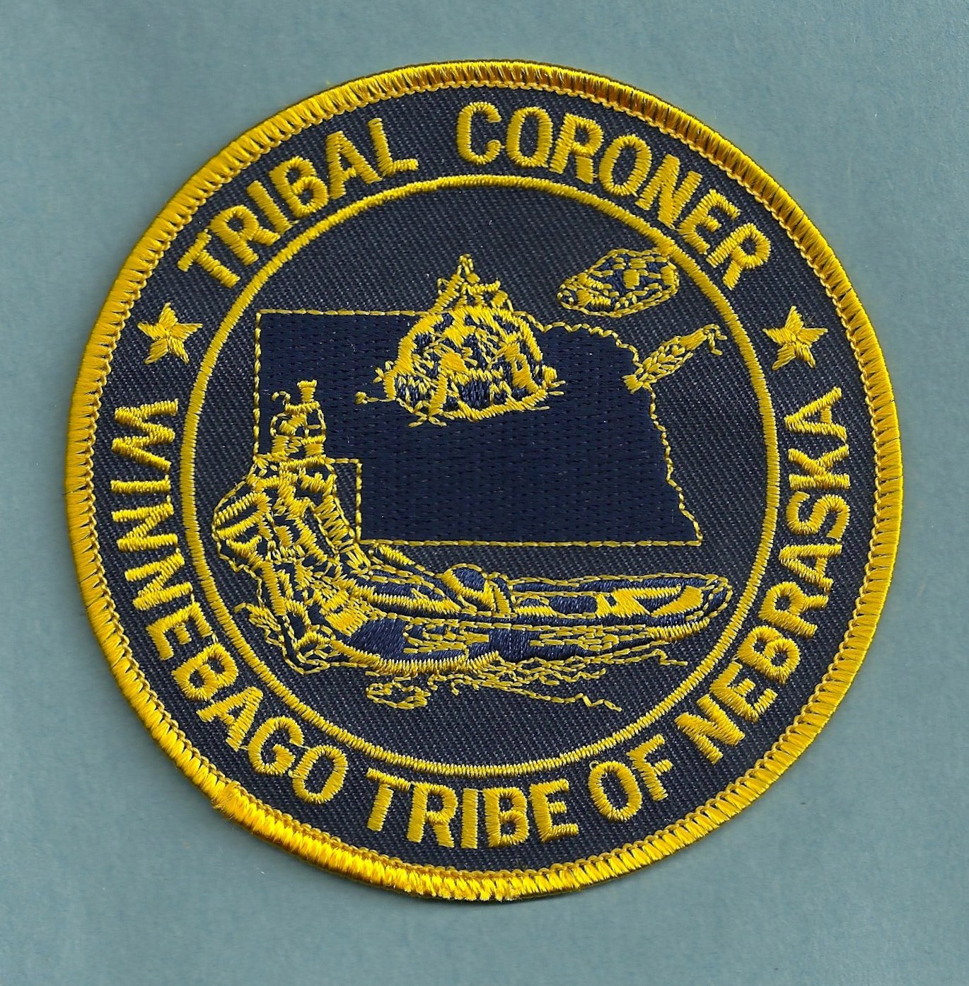 Winnebago Nebraska Tribal Coroner Police Patch