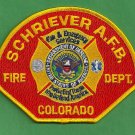 Schriever Air Force Base Colorado Crash Fire Rescue Patch