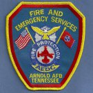 Arnold Air Force Base Tennessee Crash Fire Rescue Patch