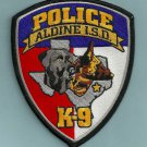 Aldine Independent School District Texas Police K-9 Unit Patch