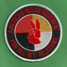 AIM American Indian Movement "For All My Relations" Patch