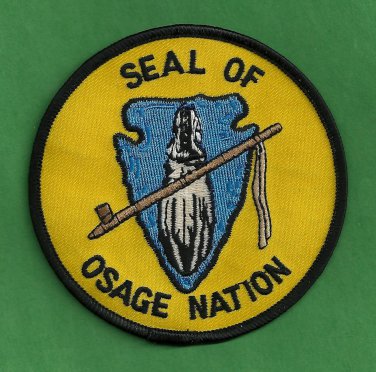Osage Nation Oklahoma Tribal Seal Patch